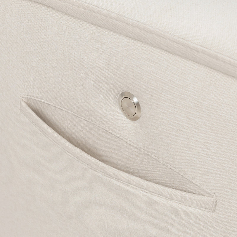 M17183PCMEW,Willa Deluxe Power Glider Recliner w/Heat&Massage in Performance Cream Eco-Weave