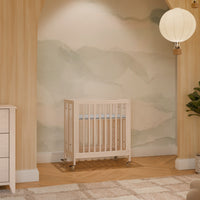 M30880NX,Rolli 9-in-1 Convertible All-Stages?? Crib w/ Bassinet & Toddler Bed Kits in Washed Natural