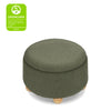 M30985POBHF,Tuffet Storage Ottoman in Performance Olive Boucle w/Honey Ball Feet