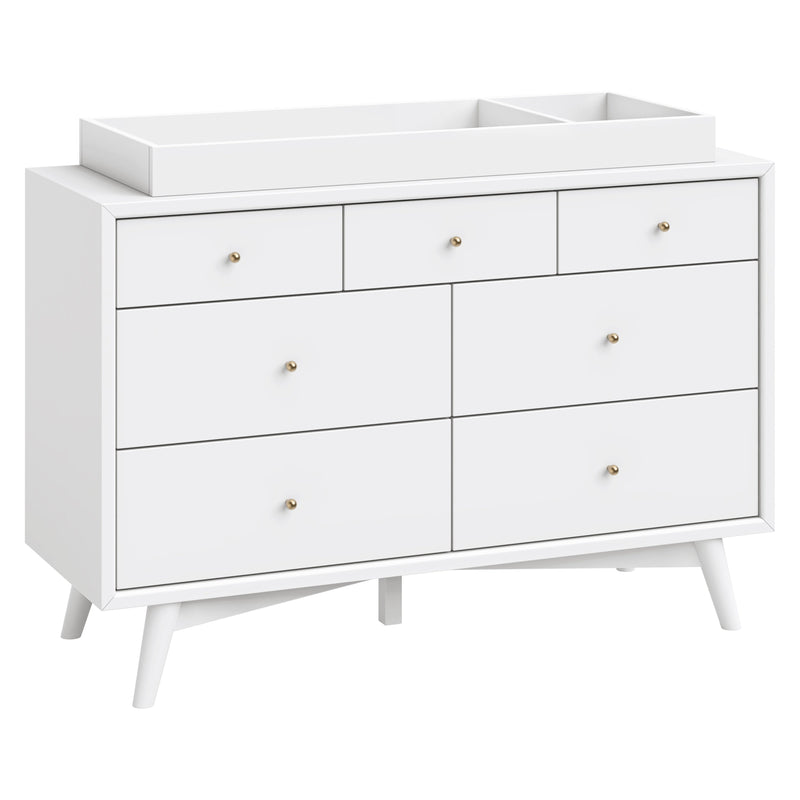 M15916W,Palma 7-Drawer Double Dresser  Assembled in White