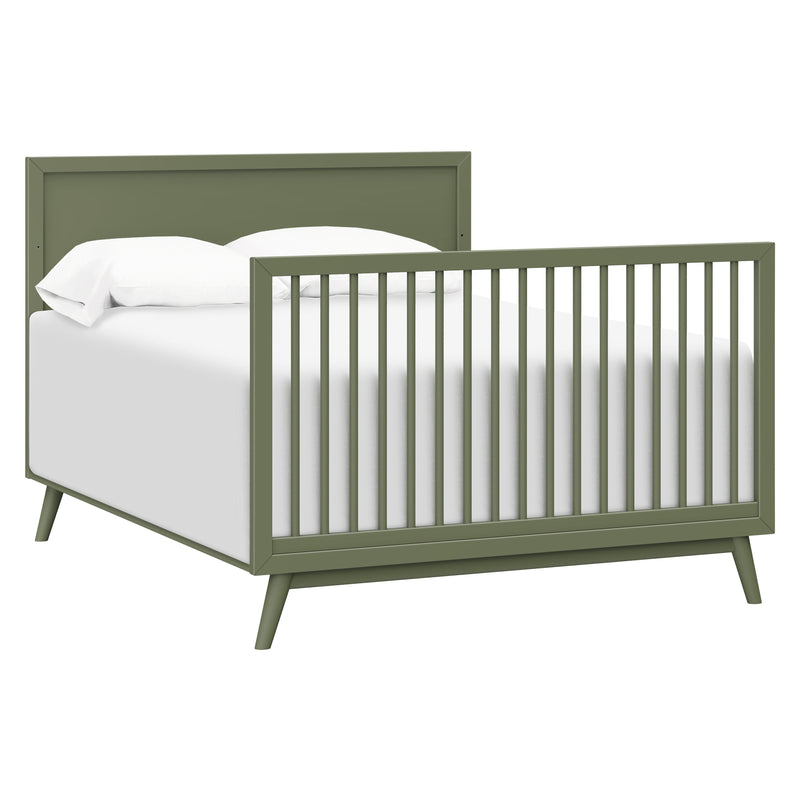 M15901OL,Palma Mid-Century 4-in-1 Convertible Crib w/Toddler Bed Conversion in Olive