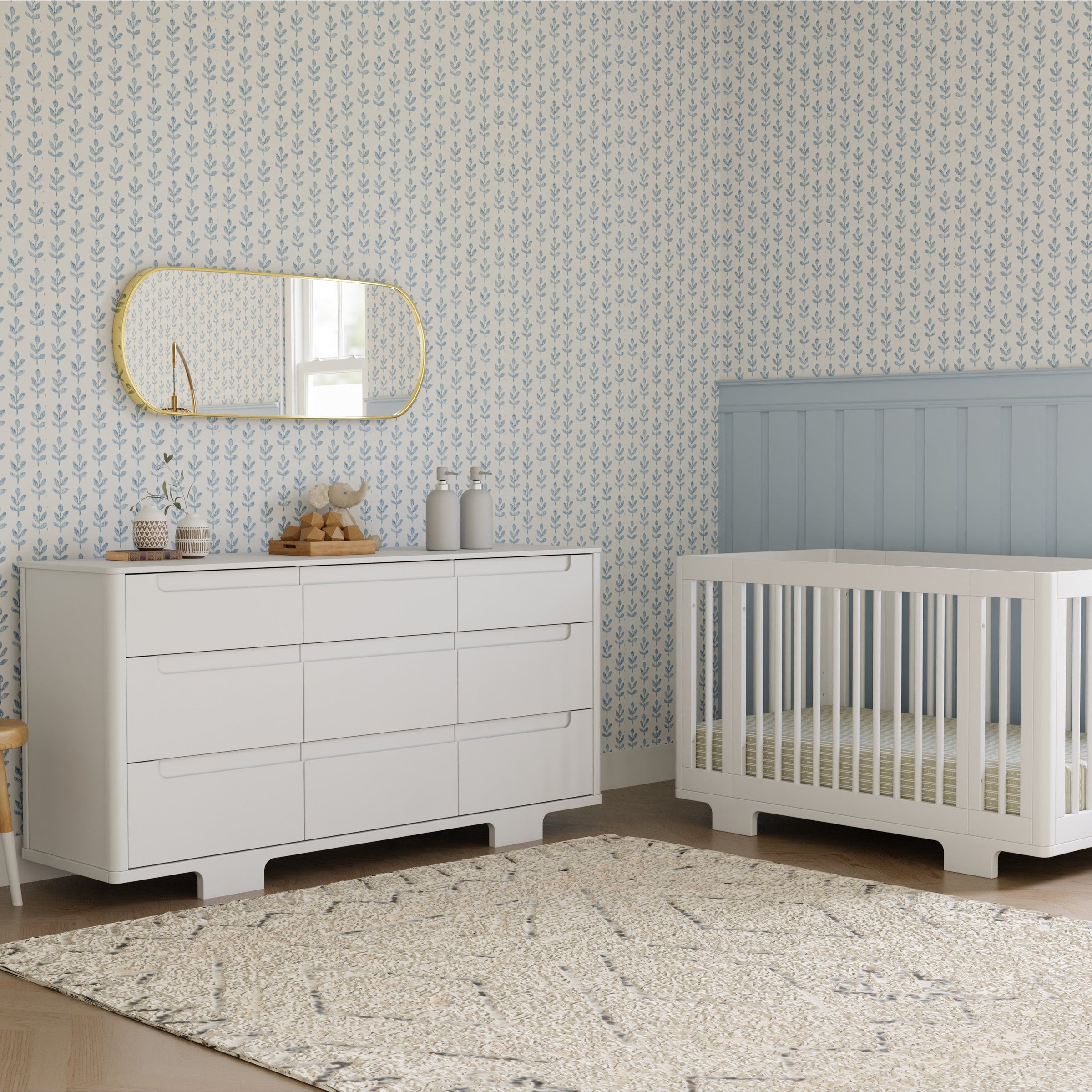 M23428W,Yuzu 9-Drawer Dresser  Assembled in White