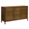 M25928NL,Bondi 9-Drawer Assembled Dresser in Natural Walnut