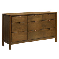 M25928NL,Bondi 9-Drawer Assembled Dresser in Natural Walnut