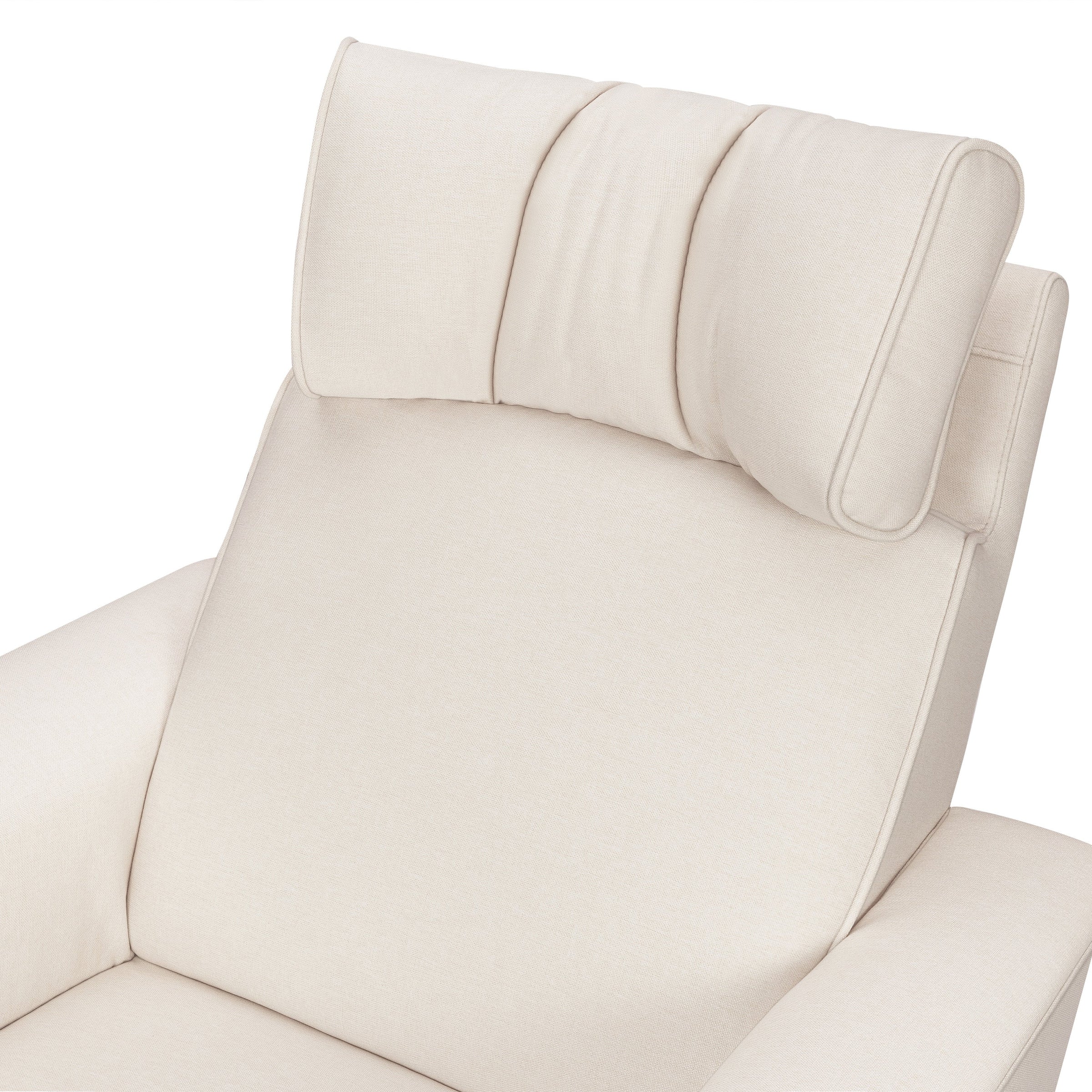 M17183PCMEW,Willa Deluxe Power Glider Recliner w/Heat&Massage in Performance Cream Eco-Weave