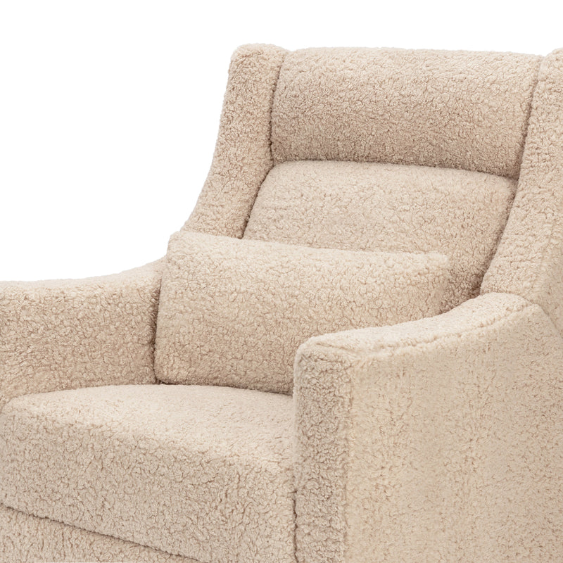 M11286CSG,Kiwi Plus Power Glider Recliner w/ Power Headrest in Chai Shearling
