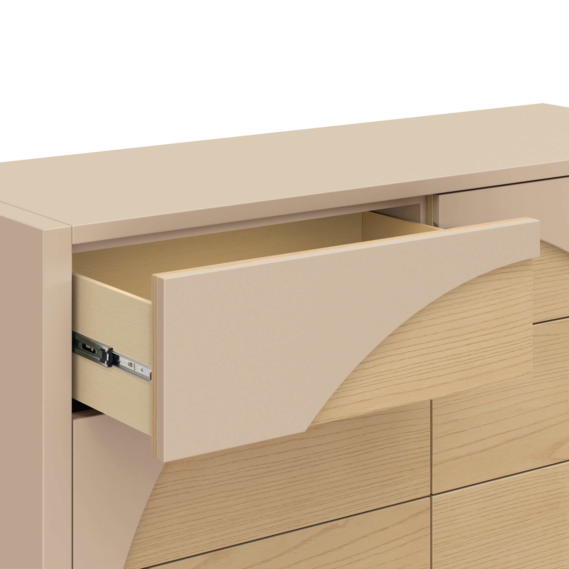M30216TPESH,Moab 6-Drawer Assembled Dresser in Taupe/Ash