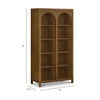 M24814NL,Eloise Bookcase  Assembled in Natural Walnut