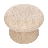 M31685CSG,Mushroom Pouf in Chai Shearling