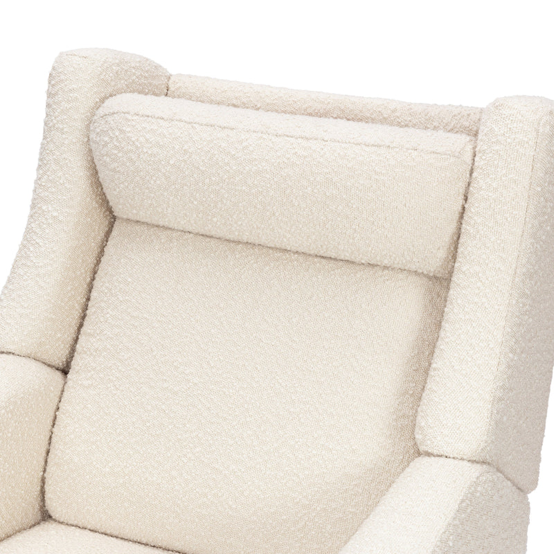 M11283PWB,Kiwi Deluxe Power Glider Recliner w/Heat&Massage in Performance Ivory Boucle
