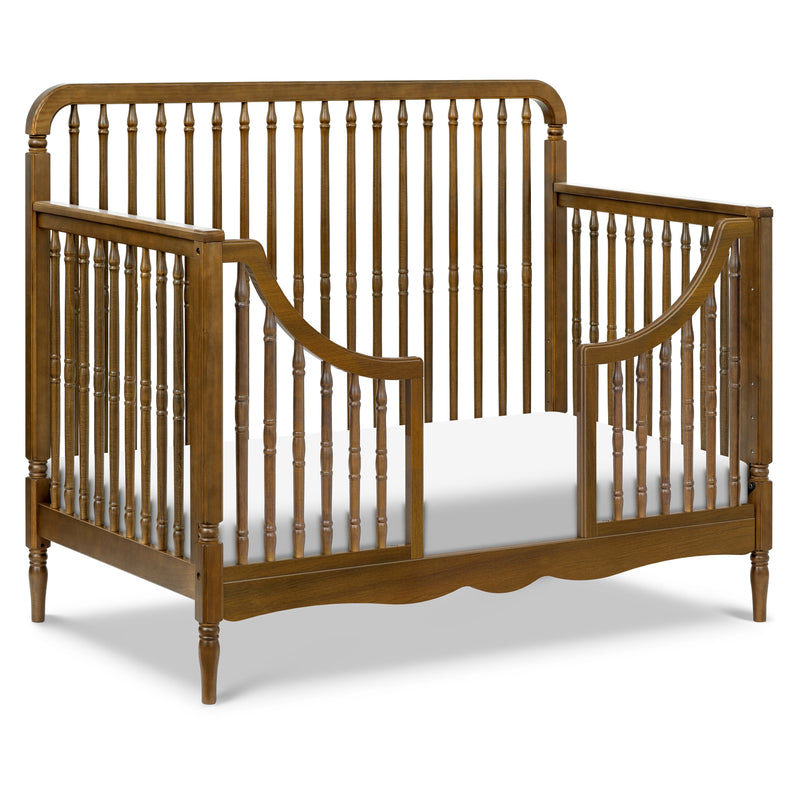 M7141NL,Liberty 4-in-1 Convertible Spindle Crib in Natural Walnut