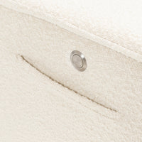 M17183PWB,Willa Deluxe Power Glider Recliner w/Heat&Massage in Performance Ivory Boucle