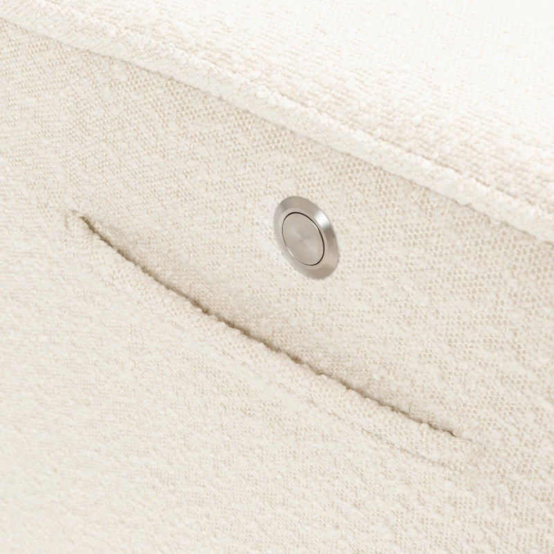 M17183PWB,Willa Deluxe Power Glider Recliner w/Heat&Massage in Performance Ivory Boucle