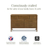 M31416NL,Alouette 7-Drawer Assembled Dresser in Natural Walnut