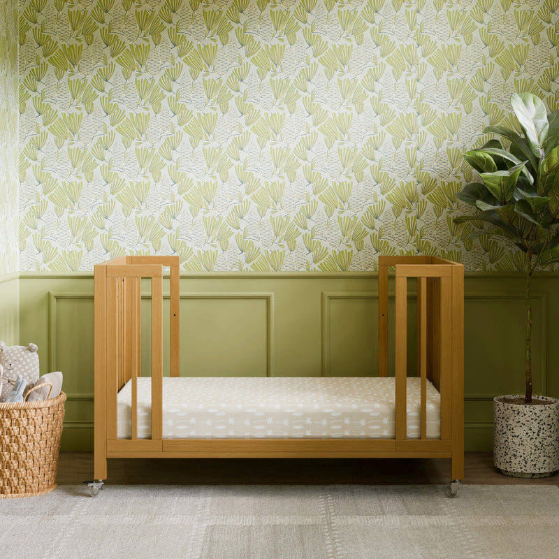 M30880HY,Rolli 9-in-1 Convertible All-Stages?? Crib w/ Bassinet & Toddler Bed Kits in Honey