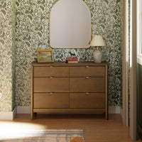 M25616NL,Bondi 6-Drawer Assembled Dresser in Natural Walnut