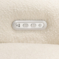 M17186PWB,Willa Plus Power Glider Recliner w/ Power Headrest in Performance Ivory Boucle