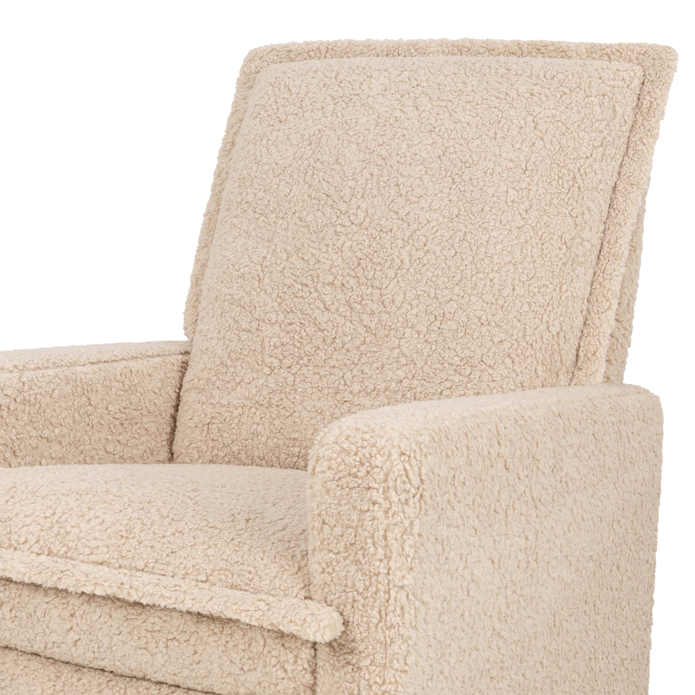 M20977CSG,Cali Flange Gliding Swivel Recliner in Chai Shearling