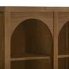 M24814NL,Eloise Bookcase  Assembled in Natural Walnut