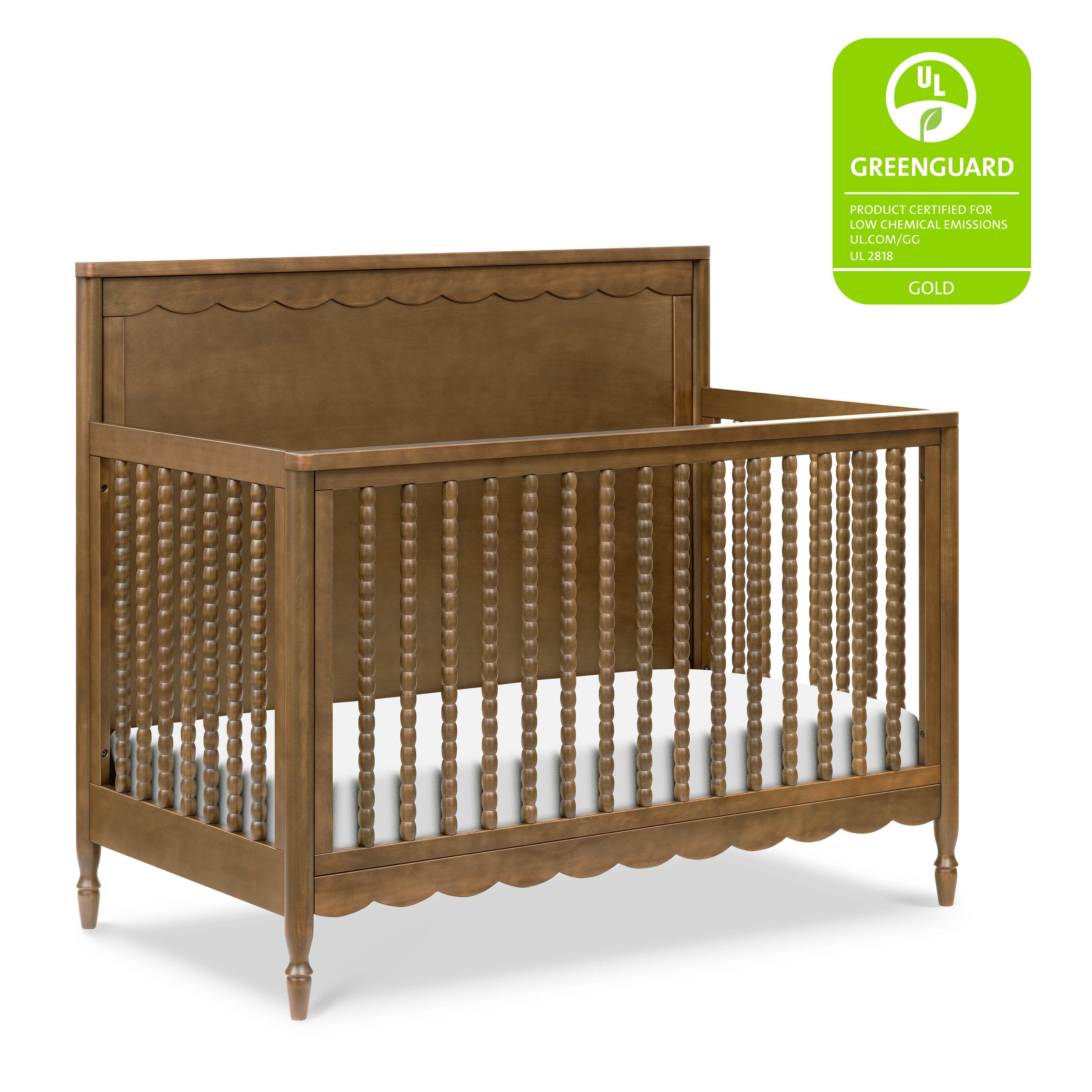 M32301NL,Ambrosia 4-in-1 Convertible Crib in Natural Walnut