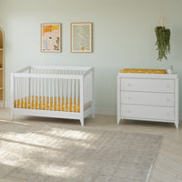 M10323W,Sprout 3-Drawer Changer Dresser in White Finish