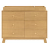 M32526HY,Hudson Modern 6-Drawer Assembled Double Dresser in Honey
