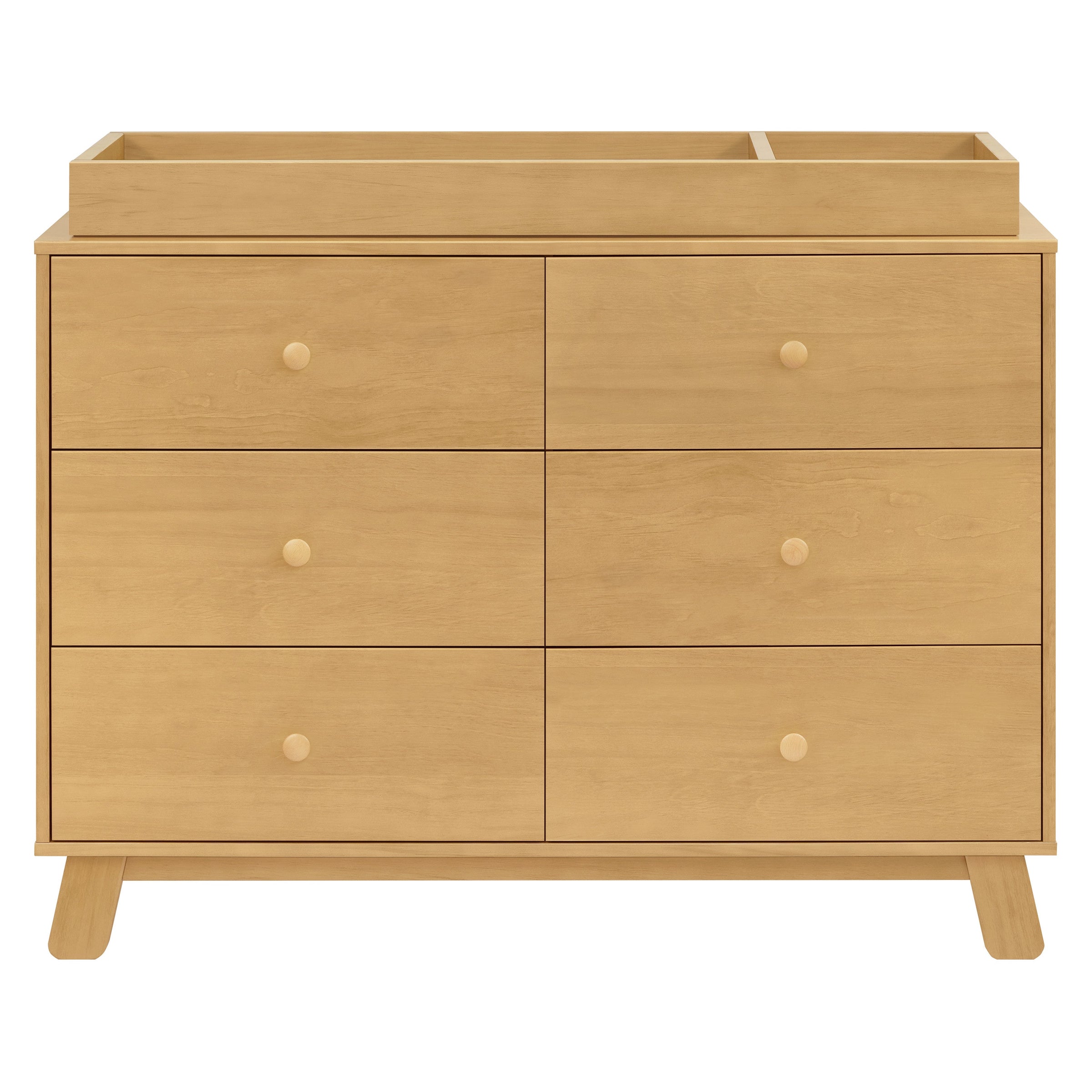 M32526HY,Hudson Modern 6-Drawer Assembled Double Dresser in Honey