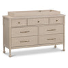 M31416WP,Alouette 7-Drawer Assembled Dresser in Washed Pine
