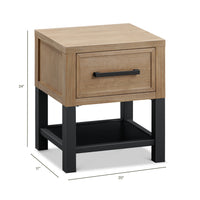 B25860DF,Newbern Nightstand  Assembled in Driftwood