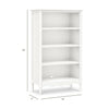 M7114RW,Liberty Assembled Bookcase in Warm White