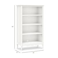 M7114RW,Liberty Assembled Bookcase in Warm White
