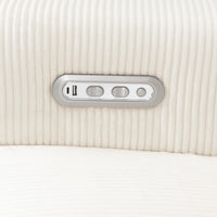 B17186YC,Willa Plus Power Glider Recliner w/ Power Headrest in Ivory Corduroy