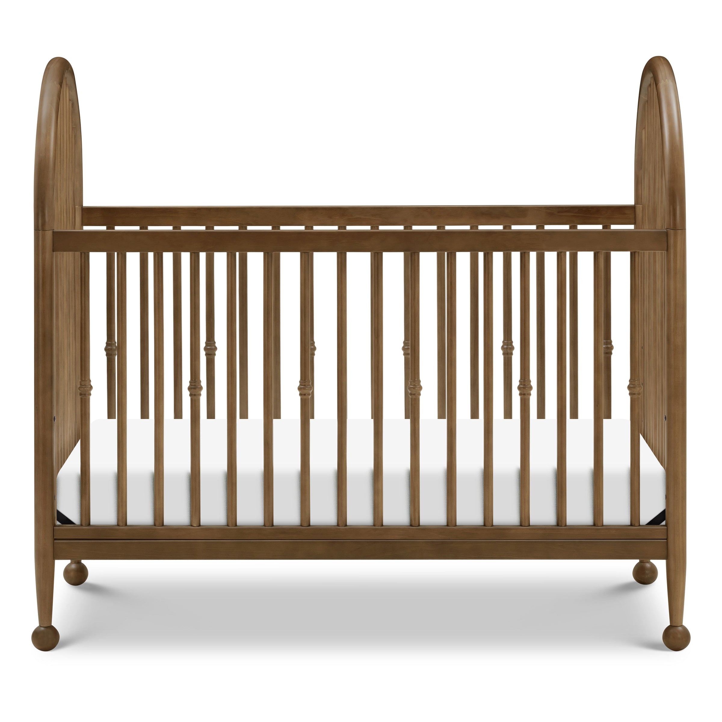 M31401NL,Alouette 3-in-1 Convertible Spindle Crib in Natural Walnut