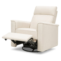 M17183PWB,Willa Deluxe Power Glider Recliner w/Heat&Massage in Performance Ivory Boucle