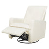 M20977CMSG,Cali Flange Gliding Swivel Recliner in Cream Shearling