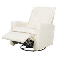 M20977CMSG,Cali Flange Gliding Swivel Recliner in Cream Shearling