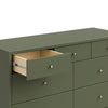 M15916OL,Palma 7-Drawer Double Dresser  Assembled in Olive