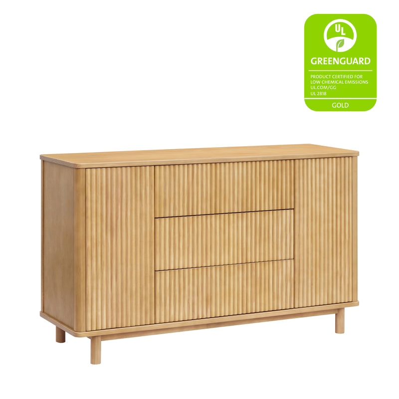 M29816HY,Pogo Tambour Assembled Dresser in Honey