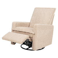 M20977CSG,Cali Flange Gliding Swivel Recliner in Chai Shearling