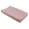 T30437,Maroon Stripe Quilted Muslin Changing Pad Cover in GOTS Certified Organic Cotton