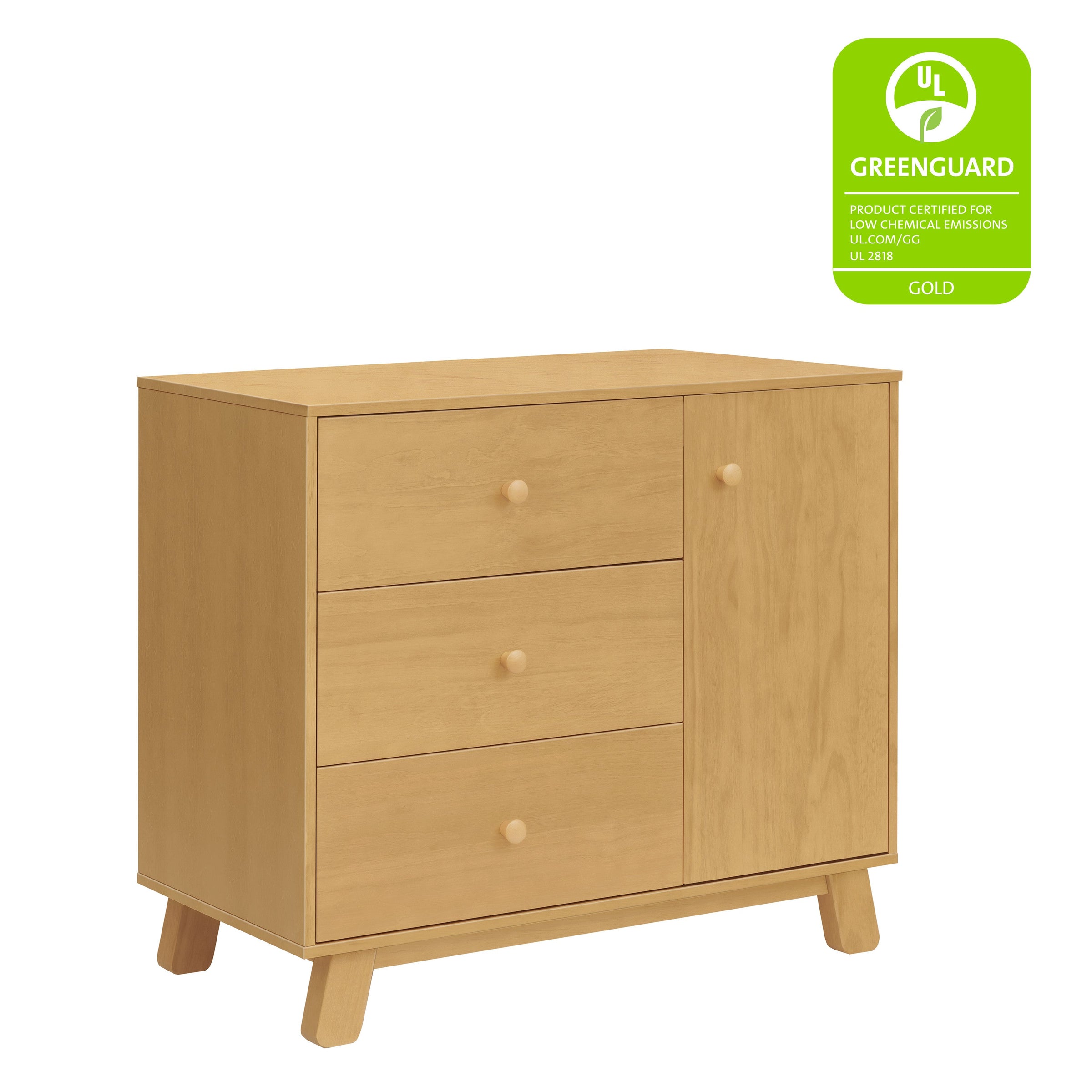 M32523HY,Hudson Modern 3-Drawer Dresser in Honey