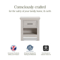 B14560WDF,Emory Farmhouse Nightstand in White Driftwood
