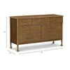 M31416NL,Alouette 7-Drawer Assembled Dresser in Natural Walnut
