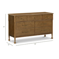 M31416NL,Alouette 7-Drawer Assembled Dresser in Natural Walnut