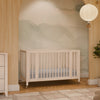 M30880NX,Rolli 9-in-1 Convertible All-Stages?? Crib w/ Bassinet & Toddler Bed Kits in Washed Natural