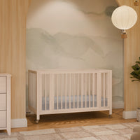 M30880NX,Rolli 9-in-1 Convertible All-Stages?? Crib w/ Bassinet & Toddler Bed Kits in Washed Natural