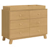 M32526HY,Hudson Modern 6-Drawer Assembled Double Dresser in Honey
