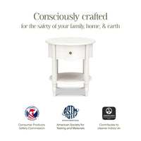 M7160RW,Liberty Assembled Nightstand in Warm White