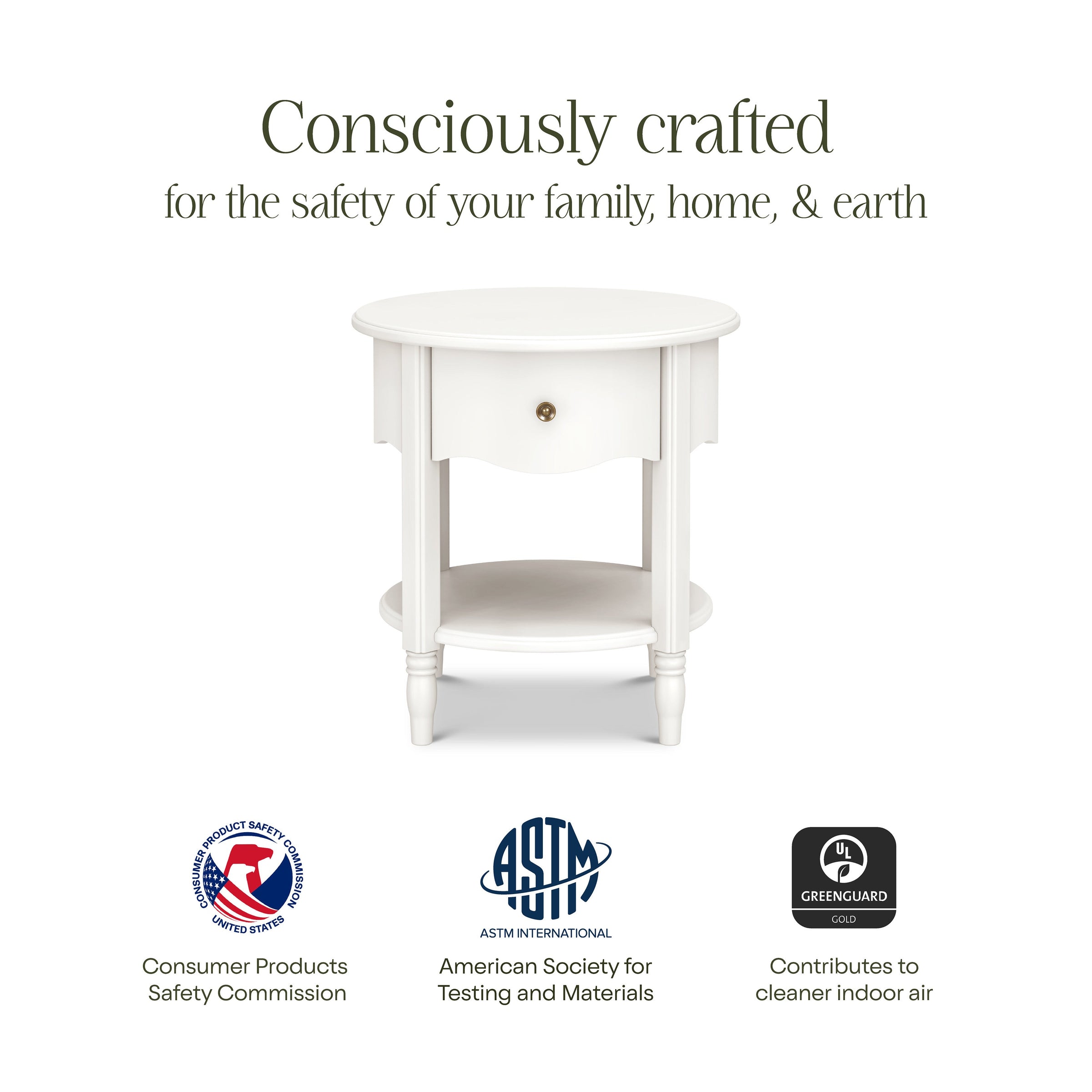 M7160RW,Liberty Assembled Nightstand in Warm White