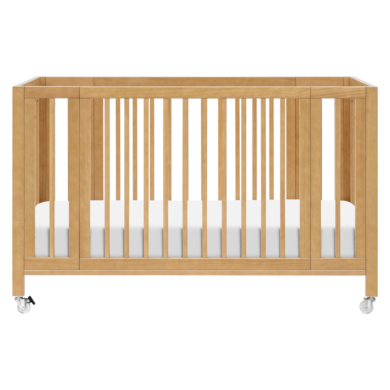 M30880HY,Rolli 9-in-1 Convertible All-Stages?? Crib w/ Bassinet & Toddler Bed Kits in Honey